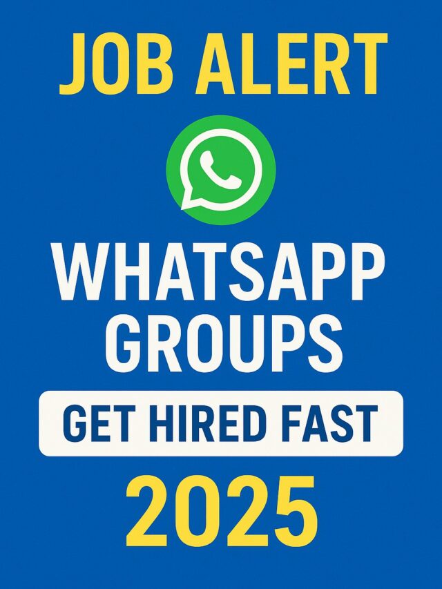 Job Alert WhatsApp Groups – Get Hired Fast in 2025